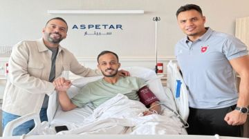 اللاعب أدهم القريشي يعلن نجاح عمليته الجراحية