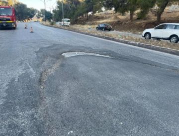 تهالك أجزاء من طريق إربد عجلون تتسبب بحوادث وأضرار بالمركبات