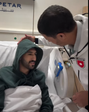 بالفيديو .. السلامي يطمئن على صحة النعيمات بعد عملية الرباط الصليبي بالفيديو .. السلامي يطمئن على صحة النعيمات بعد عملية الرباط الصليبي