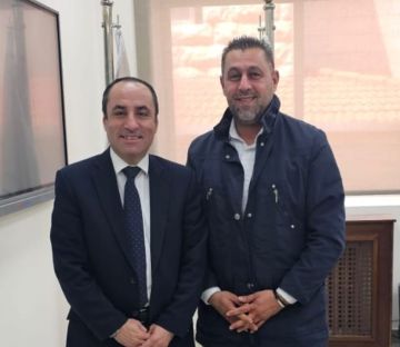 المدير التنفيذي لشركة عقاري جو يزور مدير عام دائرة الاراضي والمساحة .. فيديو