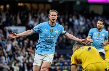 السيتي يعبر ولفرهامبتون ويصعد للمركز الثالث بالدوري السيتي يعبر ولفرهامبتون ويصعد للمركز الثالث بالدوري