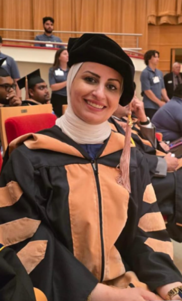 العقيد الركن هلا العدوان .. مبارك الدكتوراه