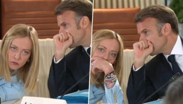 فيديو.. رد فعل ميلوني على همسة ماكرون خلال قمة السبع يثير جدلا