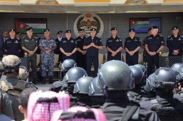 مدير الأمن العام يتابع اليوم التدريبي عين الصقر ويثني على كفاءة التشكيلات المشاركة