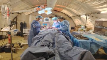 المستشفى الميداني الأردني جنوب غزة 7 يجري عملية جراحية نوعية