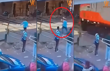 مصر.. شجاعة استثنائية تنقذ شابا من موت مؤكد أسفل قطار (فيديو) مصر.. شجاعة استثنائية تنقذ شابا من موت مؤكد أسفل قطار (فيديو)