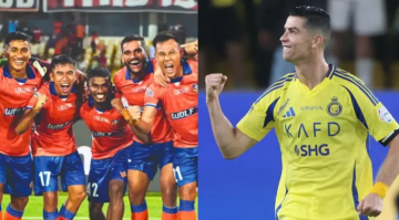 "مباراة العمر" ..  فرحة مجنونة للاعبي غوا الهندي احتفالاً بمواجهة النصر