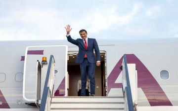 أمير قطر يغادر إلى الأردن أمير قطر يغادر إلى الأردن