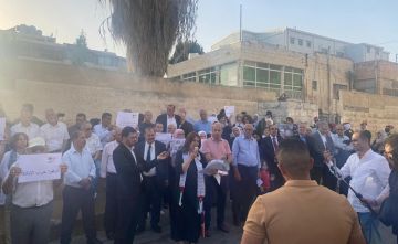 احزاب اردنية تنظم اعتصاما امام مقر الامم المتحدة في العاصمة عمان تضامنا مع غزة - صور عاجل