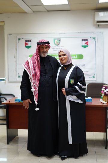 نور الرحاحلة .. مبارك الماجستير