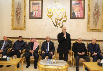 مندوبا عن الملك وولي العهد العيسوي يعزي عشائر الغنانيم والشوابكة والزناتية والنجداوي