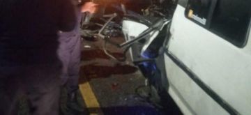 وفاتان في حادث تصادم مركبتين على الطريق الصحراوي وفاتان في حادث تصادم مركبتين على الطريق الصحراوي