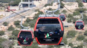 تعليق استقبال الزوار في تلفريك عجلون بسبب الأحوال الجوية