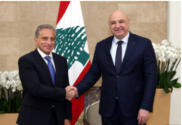 حسان خلال لقائه بعون: الأردن يقف إلى جانب لبنان وحريص على تفعيل التعاون