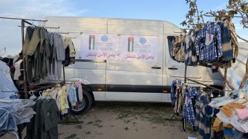  الخيرية الهاشمية والحملة الأردنية توزعان كسوة للأطفال في قطاع غزة