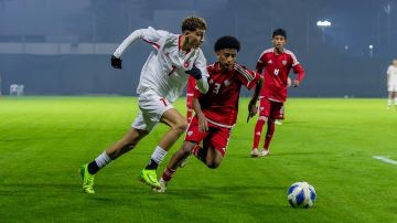 منتخب كرة القدم تحت 14عاما يتعثر أمام نظيره الإماراتي وديا