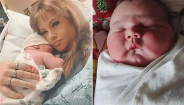 بوزن كرة بولينغ.. أم تضع رضيعا عملاقا بحجم طفل عمره 3 سنوات