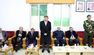 مندوبا عن الملك وولي العهد .. العيسوي يعزي عشيرتي الخضير وأبو زيد