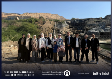 قسم هندسة العمارة في عمان العربية ينفذ زيارة ميدانية لموقع مشروع المنتجع السياحي في البحر الميت