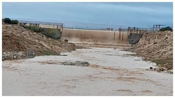 فيضان سد البويضة في إربد