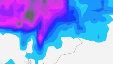 الأردن.. (منخفض الخير) مرفق بكميات وفيرة من الأمطار
