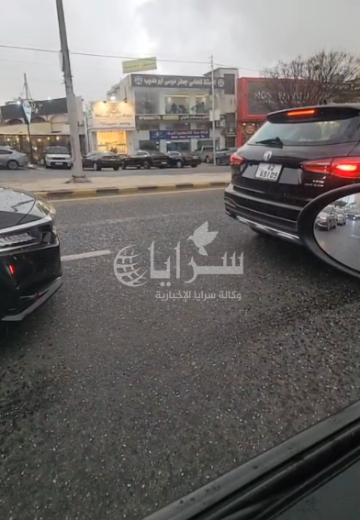 بالفيديو .. تساقط غزير لحبات البرد في خلدا