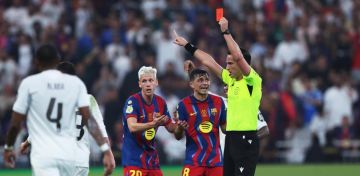 جدل حول قرارات حكم مباراة برشلونة وريال مدريد بكأس السوبر