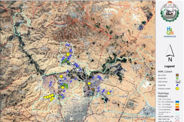 بلدية الهاشمية تنهي مشروع الخرائط الذكية لإدارة شبكات مياه الأمطار