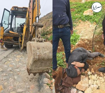 إصابة عامل وطن بحادث اصطدام آلية أثناء زراعة الأشجار على طريق سد كفرنجة في عجلون - صورة إصابة عامل وطن بحادث اصطدام آلية أثناء زراعة الأشجار على طريق سد كفرنجة في عجلون - صورة