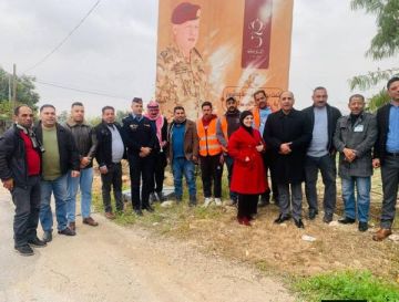 بلدية شرحبيل بن حسنة تنفذ مشروع التشجير والتخضير