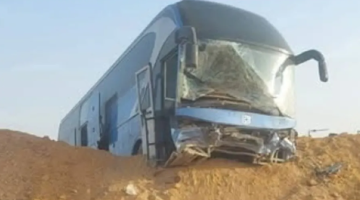 إصابة 11 معتمرا أردنيا إثر حادث سير لحافلتهم داخل الأراضي السعودية - صور