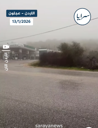 بالفيديو .. ضباب كثيف وتساقط غزير للبرد في عجلون