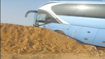 حادث سير لحافلة تقل معتمرين أردنيين في السعودية وإصابة 11 شخصا