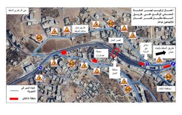 إغلاقات وتحويلات مرورية على طريق عمان السلط
