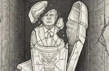 خامنئي يرد على ترامب بصورة: احذر من سقوط فرعون