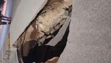 بالفيديو .. انهيار في احد شوارع بيت راس بالفيديو .. انهيار في احد شوارع بيت راس