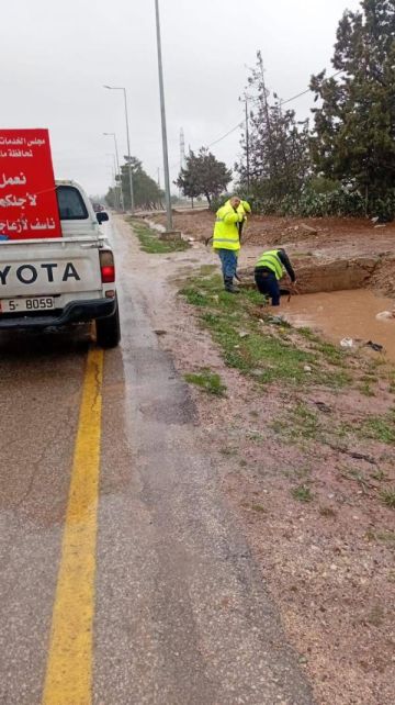 الإدارة المحلية: 89 ملاحظة خلال المنخفض .. وإربد ومادبا الاكثر تأثرا
