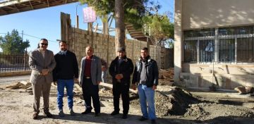 الجريري يتفقد عطاء مشروع بناء سور مدرسة منجا الثانوية للبنين في لواء الجيزة. الجريري يتفقد عطاء مشروع بناء سور مدرسة منجا الثانوية للبنين في لواء الجيزة.