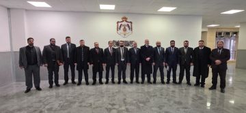  مدير المعهد القضائي يبحث ووزير العدل السوري تعزيز التعاون المشترك