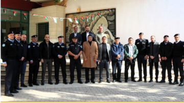 مدير شرطة نابلس يزور المستشفى الميداني الأردني نابلس 9