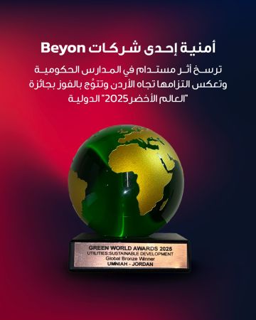 أثر مستدام في المدارس الحكومية يرسخ التزام أمنية تجاه الأردن ويتوج بالفوز بجائزة العالم الأخضر الدولية