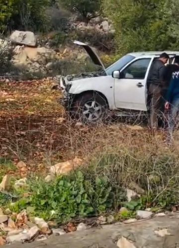 حادث سير على طريق عنجرة - ساكب