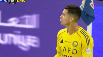 شاهد ..  رونالدو يهز شباك "الزعيم"