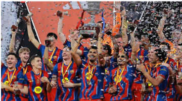 كم جنى برشلونة بعد التتويج بكأس السوبر الإسباني؟