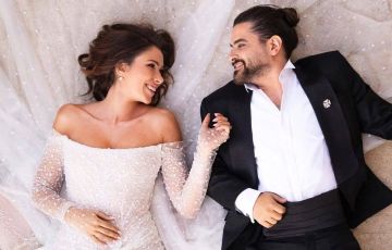 ناصيف زيتون ودانييلا رحمة يرزقان بمولودهما الأول إلياس .. فيديو