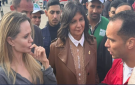 أنجلينا جولي تتفقد جهود الإغاثة عند معبر رفح وتزور جرحى غزة