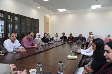 رئيس جمعية العلاج الطبيعي الأردنية يزور كلية العلوم الطبية التطبيقية في جامعة الزيتونة الأردنية لبحث آفاق التعاون المشترك رئيس جمعية العلاج الطبيعي الأردنية يزور كلية العلوم الطبية التطبيقية في جامعة الزيتونة الأردنية لبحث آفاق التعاون المشترك