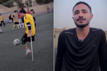 السرطان لم ينهِ شغفه.. مهند يسعى لتأسيس منتخب لكرة القدم للمبتورين في الأردن