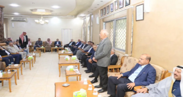 مندوبا عن الملك وولي العهد .. العيسوي يعزي عشيرة أبو وندي مندوبا عن الملك وولي العهد .. العيسوي يعزي عشيرة أبو وندي