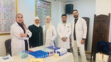  صيدلة عمان الاهلية تشارك في اليوم الطبي لجمعية عيبال الخيرية